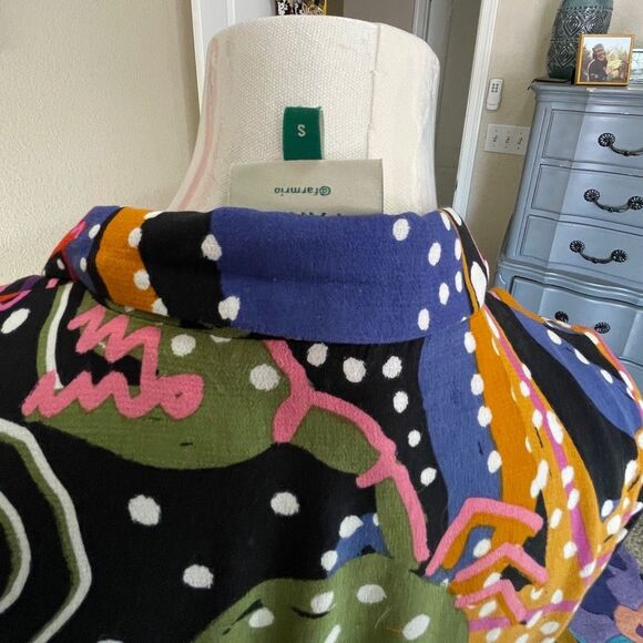 FarmRio under the sea/plunge neckline/maxi - Picture 6 of 10